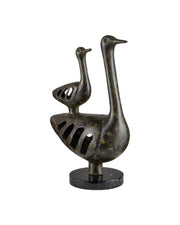Currey and Company - 1200-1057 - Sculpture - Duck Family - Bronze