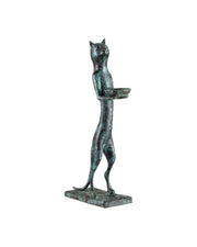Currey and Company - 1200-1059 - Sculpture - Bastet Cat - Green Granite