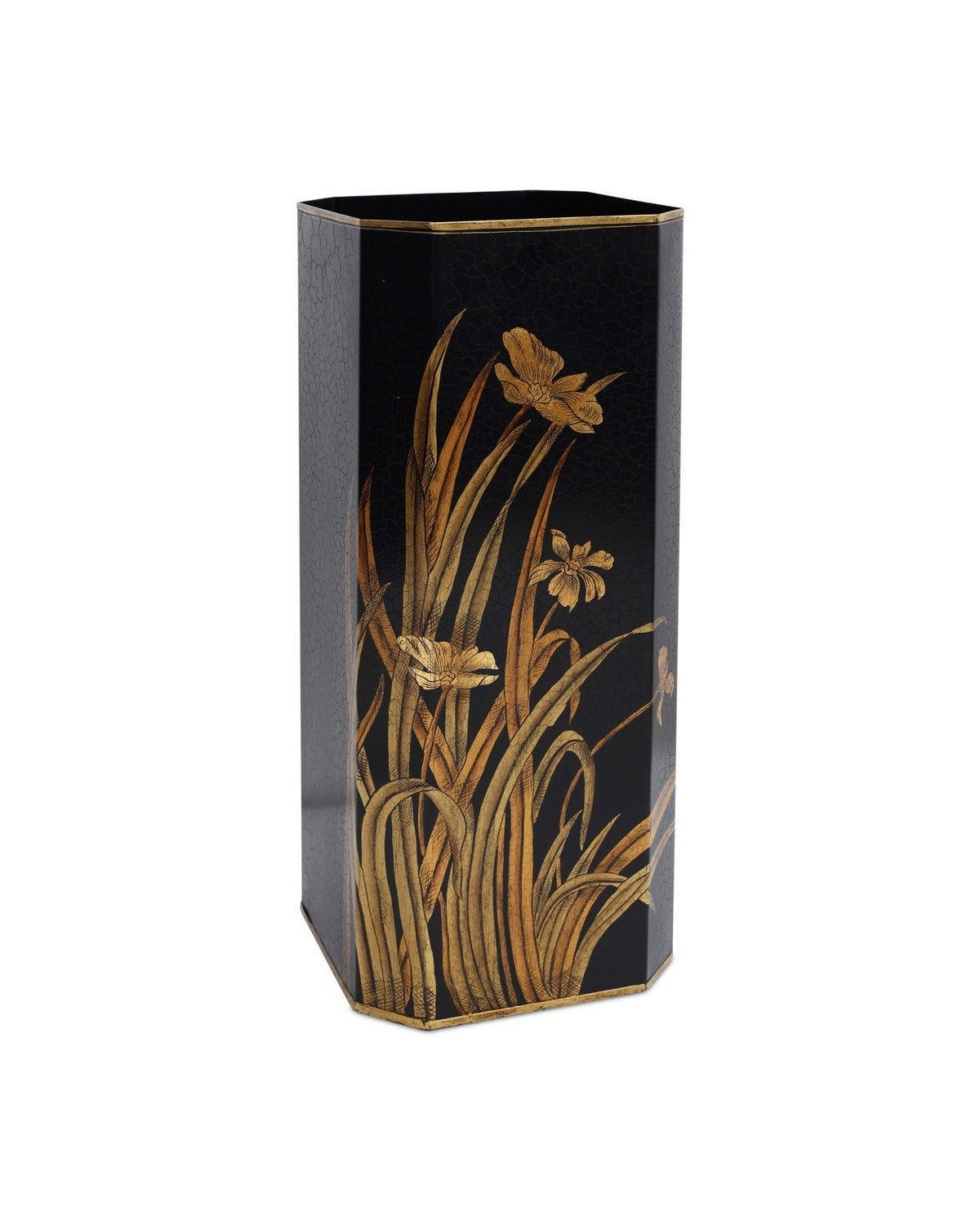 Currey and Company - 1200-1064 - Umbrella Stand - Glasshouse - Black/Gold