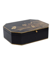 Currey and Company - 1200-1065 - Box - Glasshouse Tole - Black/Gold