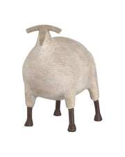 Currey and Company - 1200-1073 - Sculpture - Ancient Ram - Beige/Black