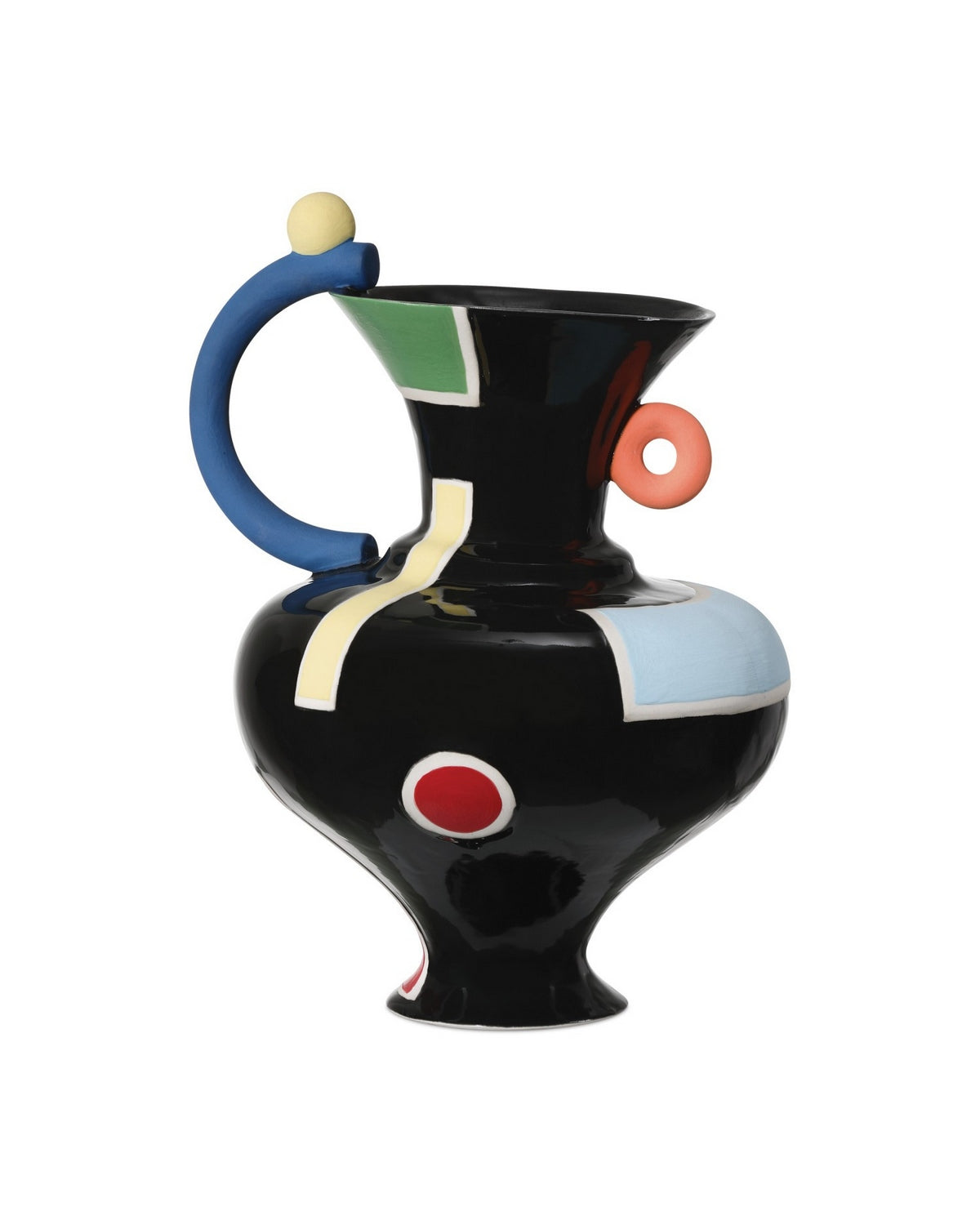 Currey and Company - 1200-1092 - Vase - Fauvist - Black/Green/Red/Yellow/Orange