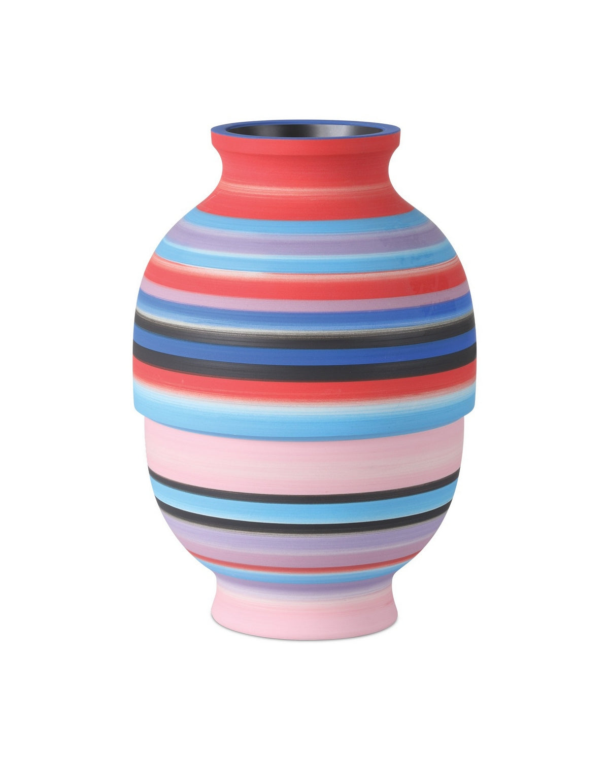 Currey and Company - 1200-1096 - Vase - Happy 80's - Blue/Pink/Red