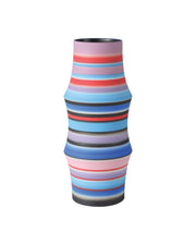 Currey and Company - 1200-1098 - Vase - Happy 80's - Blue/Pink/Red