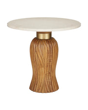 Currey and Company - 3000-0335 - Entry Table - Tassel - Morel Brown/Natural/Brushed Brass
