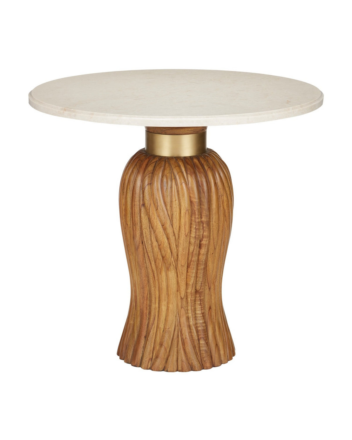 Currey and Company - 3000-0335 - Entry Table - Tassel - Morel Brown/Natural/Brushed Brass
