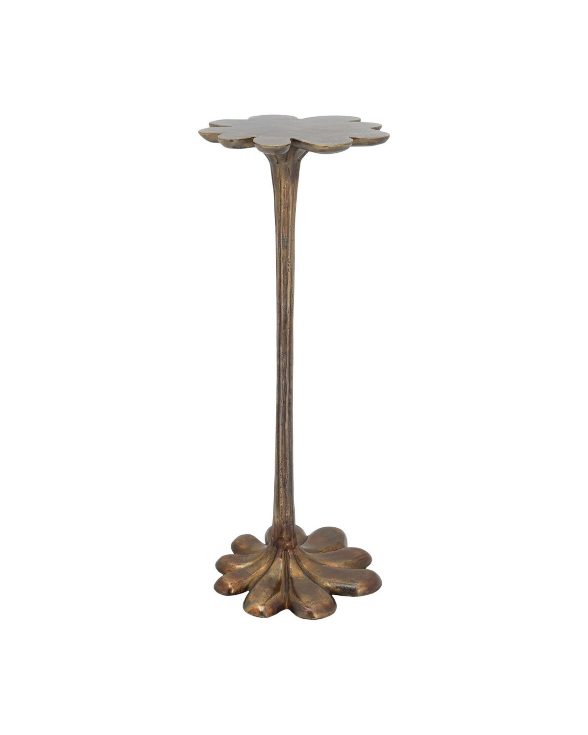 Currey and Company - 4000-0246 - Accent Table - Schizzo - Oxidized Brass