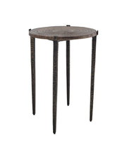 Currey and Company - 4000-0256 - Accent Table - Unity - Antique Bronze/Dark Bronze