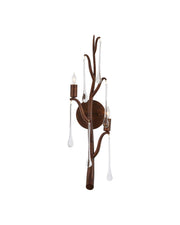 Currey and Company - 5000-0291 - Two Light Wall Sconce - Morning Grove - Rhine Gold/Clear