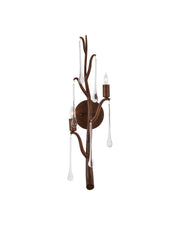 Currey and Company - 5000-0292 - Two Light Wall Sconce - Morning Grove - Rhine Gold/Clear