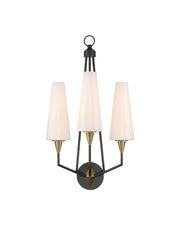 Currey and Company - 5000-0303 - LED Wall Sconce - Hennin - Polished Antique Brass/Oil Rubbed Bronze