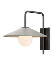 Currey and Company - 5500-0058 - One Light Wall Sconce - Bothy - Natural/Black/Frosted White