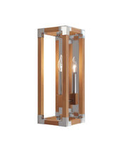 Currey and Company - 5800-0075 - One Light Wall Sconce - Boyd - Natural/Polished Nickel