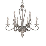 Millennium - 519-SN/SM - Nine Light Chandelier - Devonshire - Satin Nickel/Silvermist