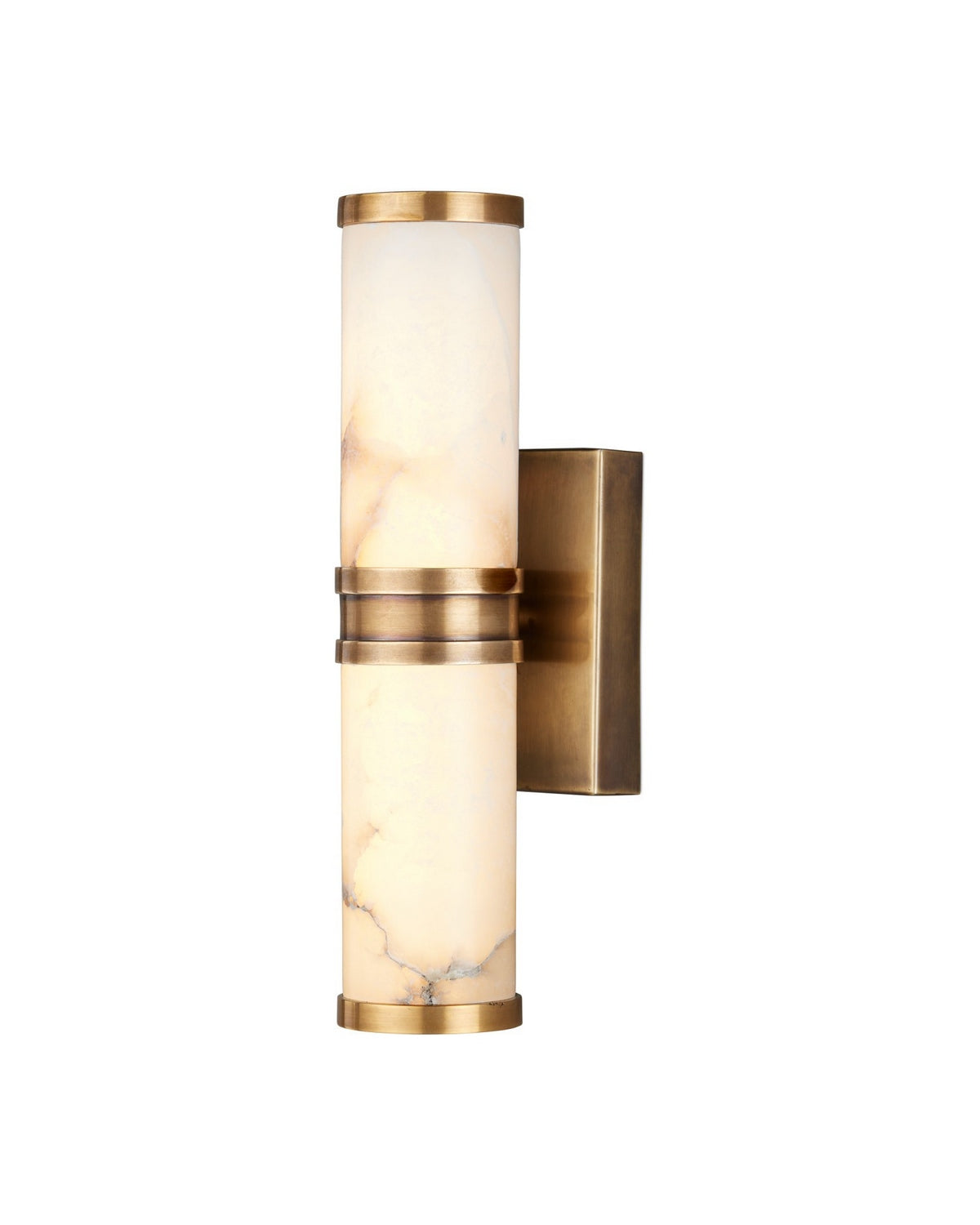 Currey and Company - 5800-0076 - LED Wall Sconce - Brenham - Natural/Vintage Brass