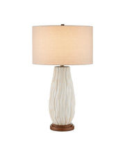 Currey and Company - 6000-1050 - One Light Table Lamp - Water-borne - Off-White/Natural