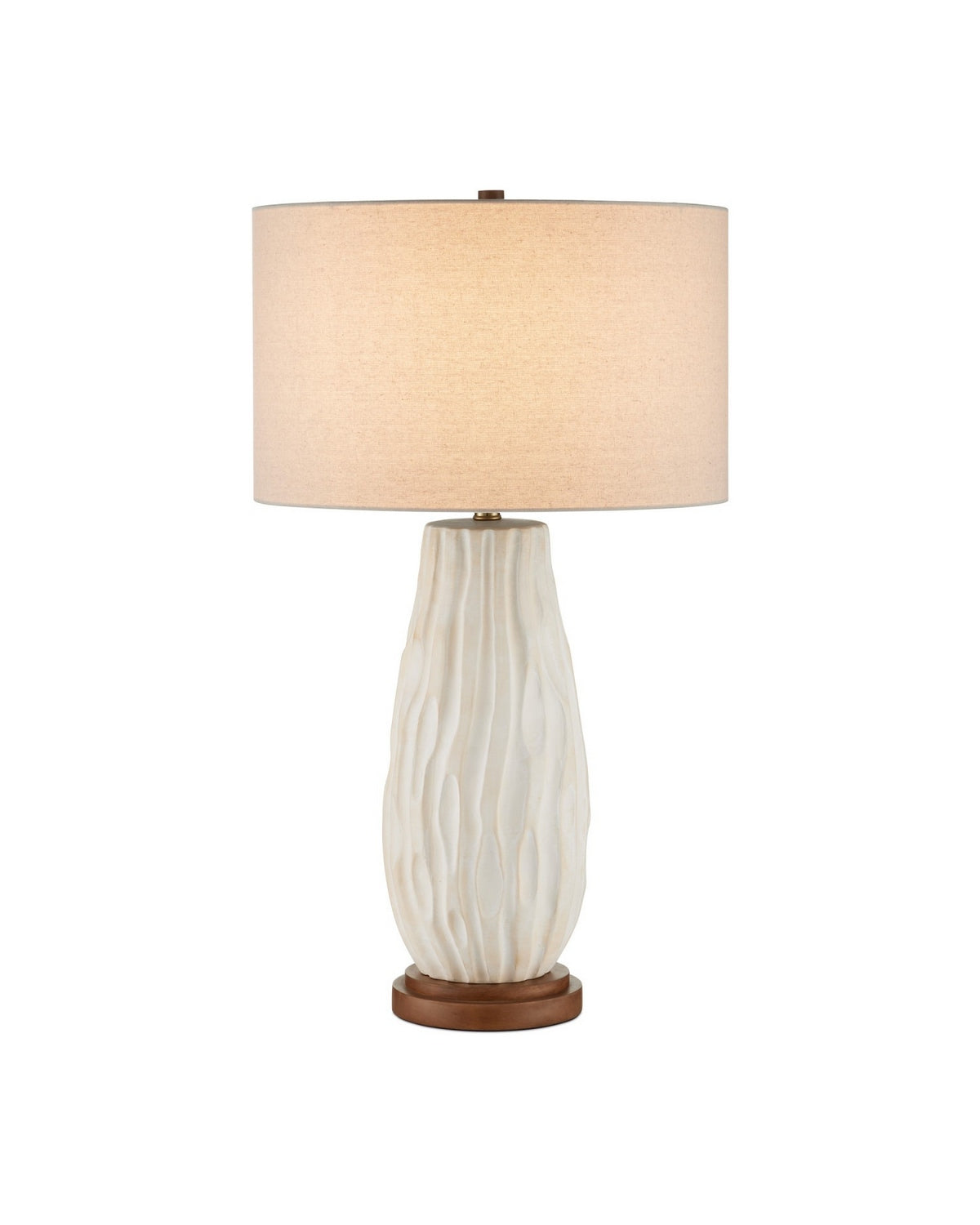 Currey and Company - 6000-1050 - One Light Table Lamp - Water-borne - Off-White/Natural