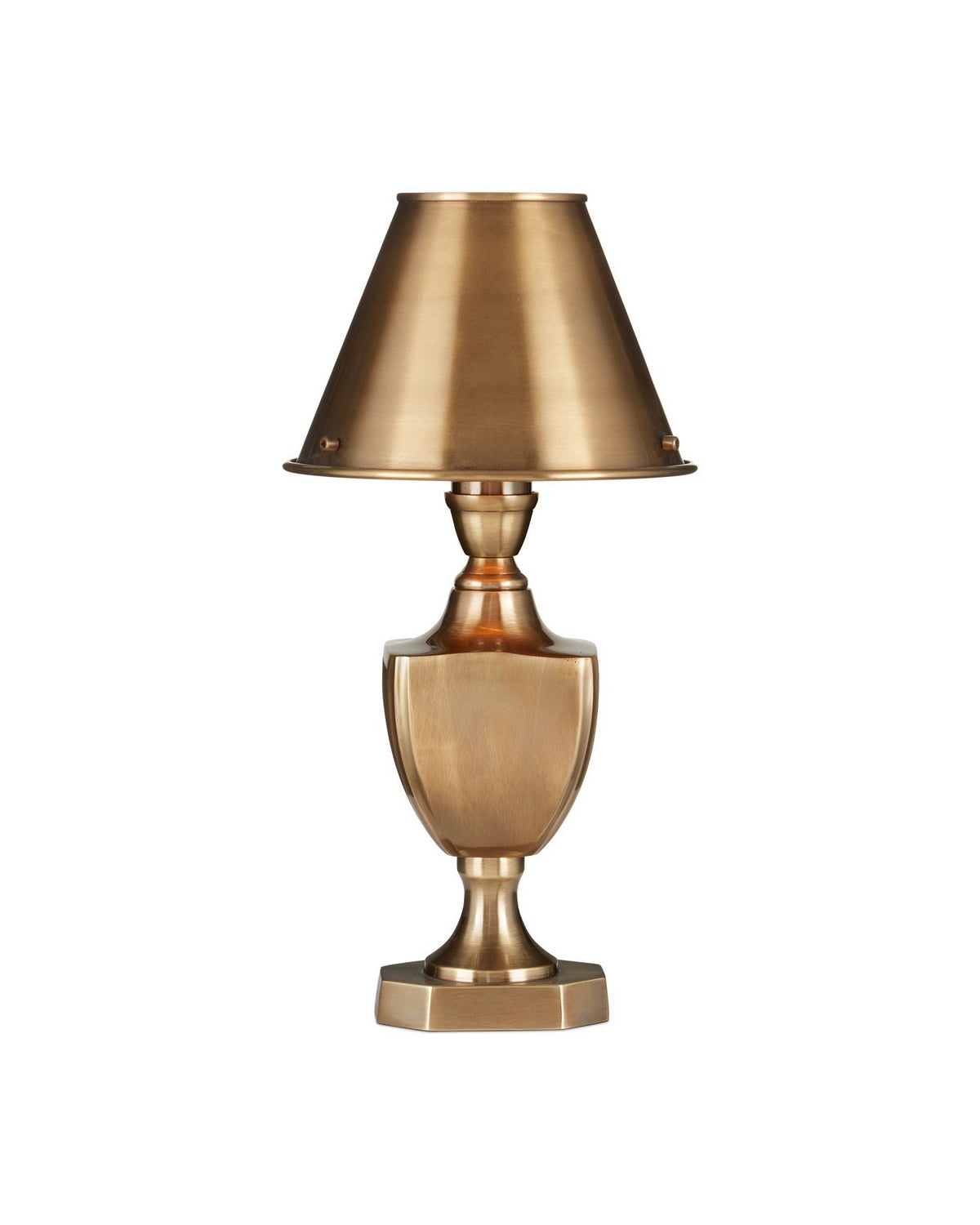 Currey and Company - 6000-1057 - One Light Table Lamp - Waddill - Antique Brass