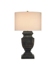 Currey and Company - 6000-1061 - One Light Table Lamp - Balustrade - Distressed Light Black