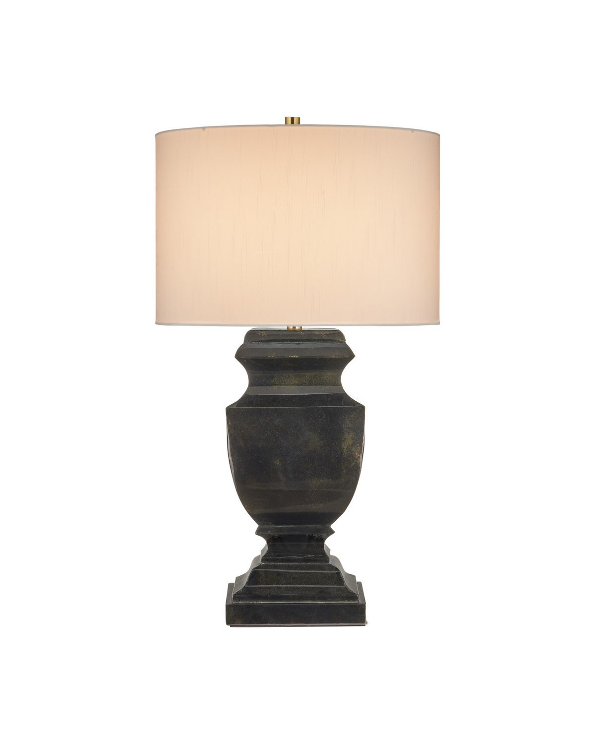 Currey and Company - 6000-1061 - One Light Table Lamp - Balustrade - Distressed Light Black