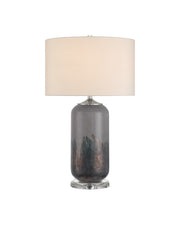 Currey and Company - 6000-1071 - One Light Table Lamp - Lewes - Gray/Clear/Polished Nickel