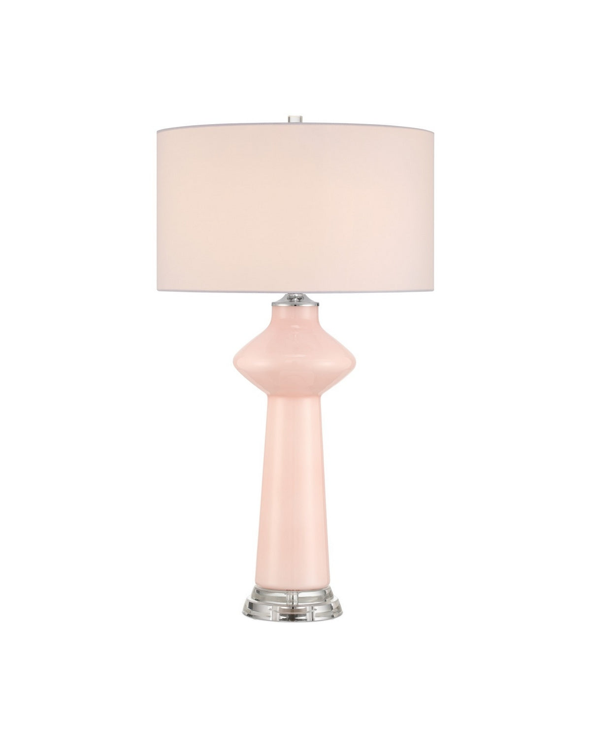 Currey and Company - 6000-1073 - One Light Table Lamp - Henrietta - Pink/Clear