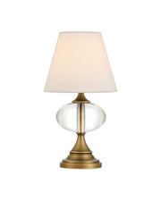 Currey and Company - 6700-0018 - LED Table Lamp - Sashay - Clear/Polished Antique Brass