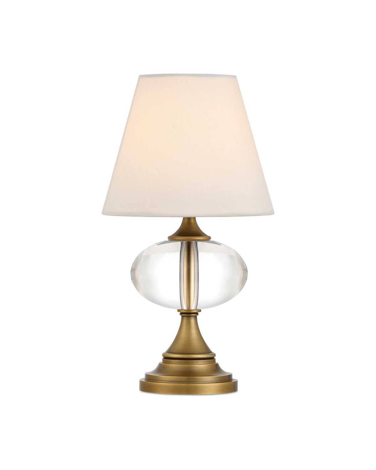 Currey and Company - 6700-0018 - LED Table Lamp - Sashay - Clear/Polished Antique Brass