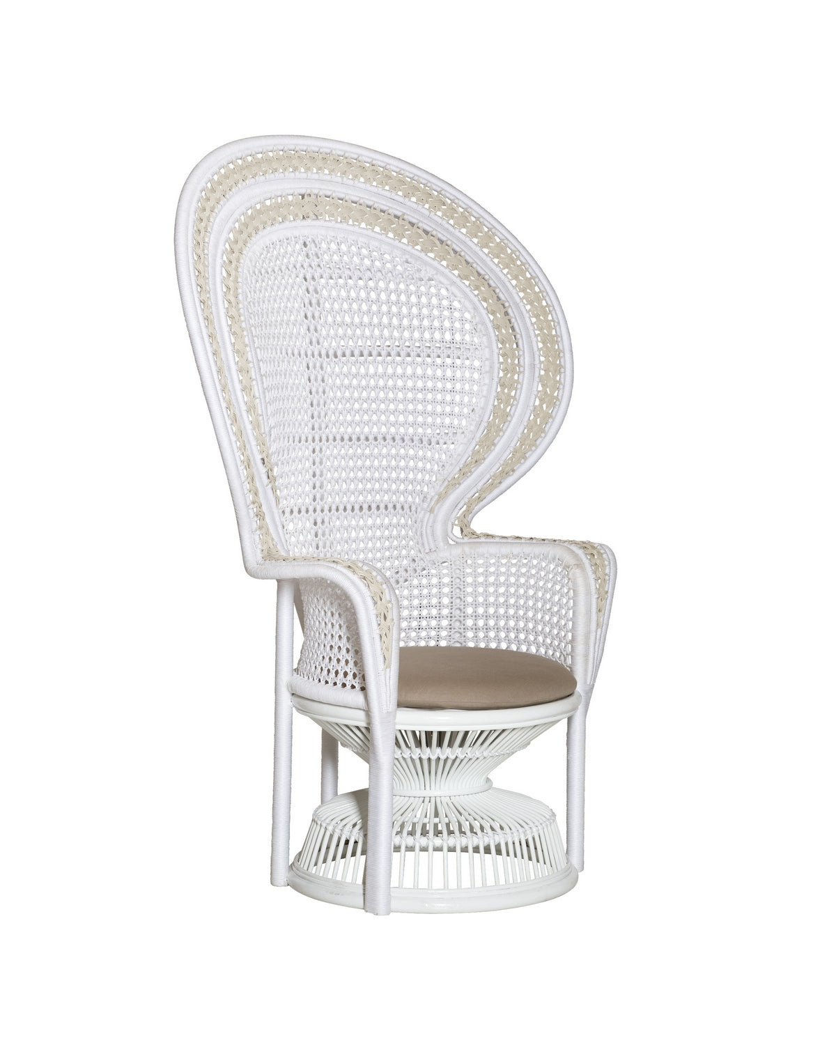 Currey and Company - 7000-1072 - Armchair - Emanuelle - White/Natural