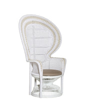 Currey and Company - 7000-1072 - Armchair - Emanuelle - White/Natural