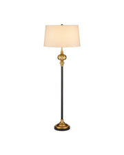 Currey and Company - 8000-0176 - One Light Floor Lamp - Haines - Bronze/Vintage Brass