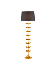 Currey and Company - 8000-0177 - One Light Floor Lamp - Awakening - Gold Leaf