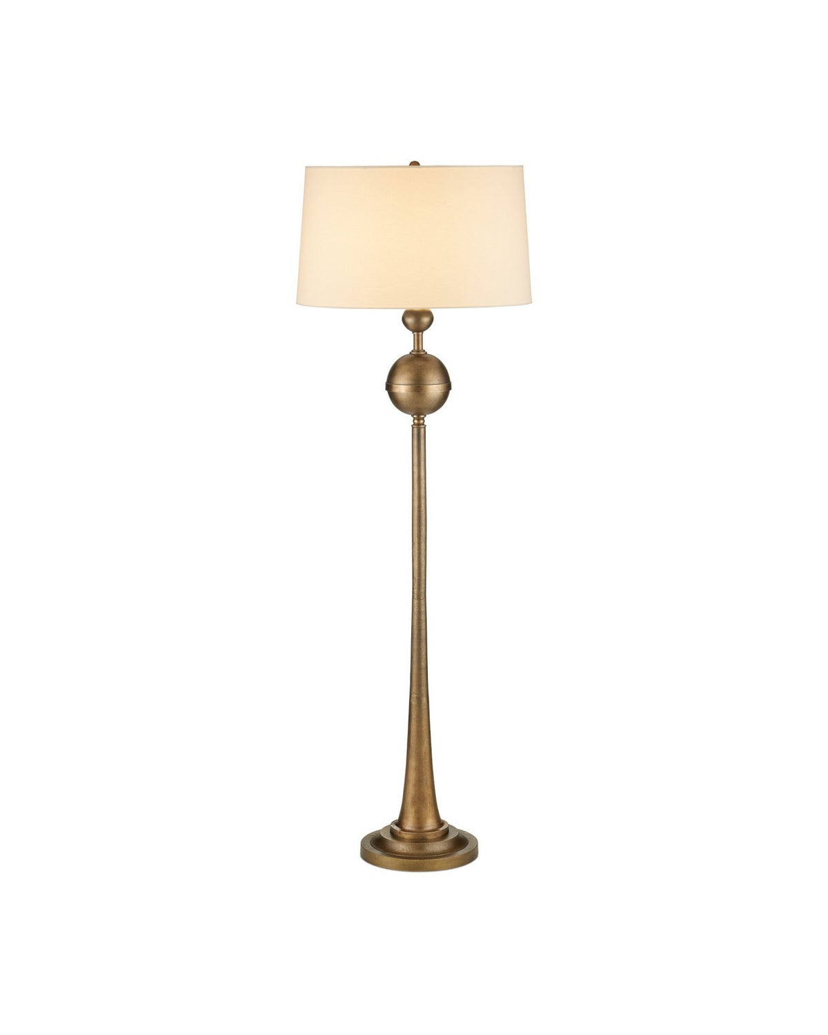 Currey and Company - 8000-0179 - One Light Floor Lamp - Boullee - Antique Brass