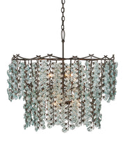 Currey and Company - 9000-1330 - Six Light Chandelier - Herbary - Clear/Bronze