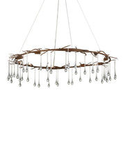 Currey and Company - 9000-1333 - Ten Light Chandelier - Morning Grove - Rhine Gold/Clear
