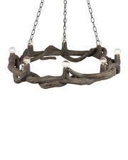 Currey and Company - 9000-1336 - Eight Light Chandelier - Dunmore - Charbon de Bois