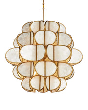 Currey and Company - 9000-1339 - Nine Light Chandelier - Galatea - Natural/Brass