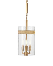 Currey and Company - 9000-1348 - Three Light Pendant - Sudeley - Clear/Satin Brass