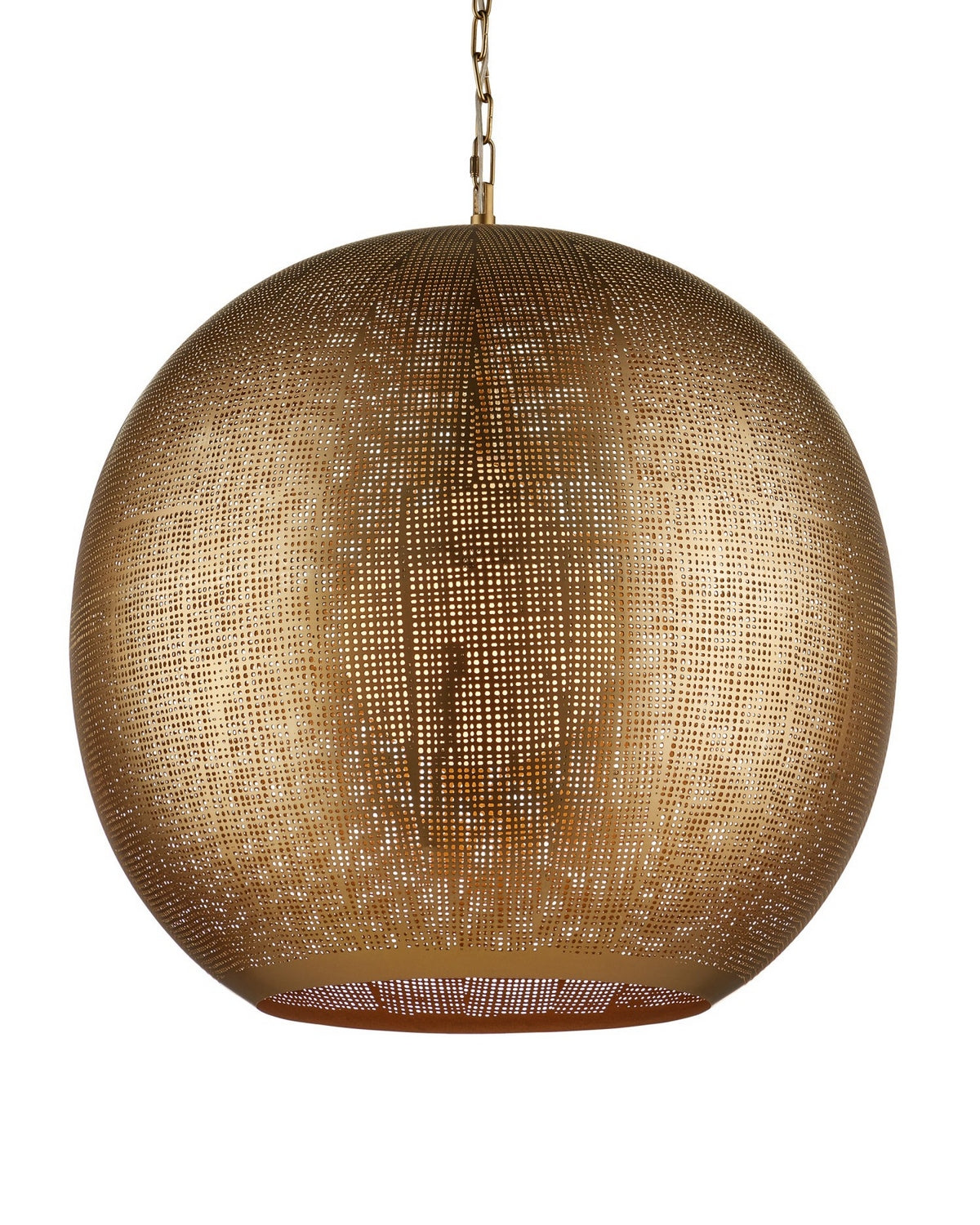 Currey and Company - 9000-1363 - One Light Pendant - Buckram - Antique Brass
