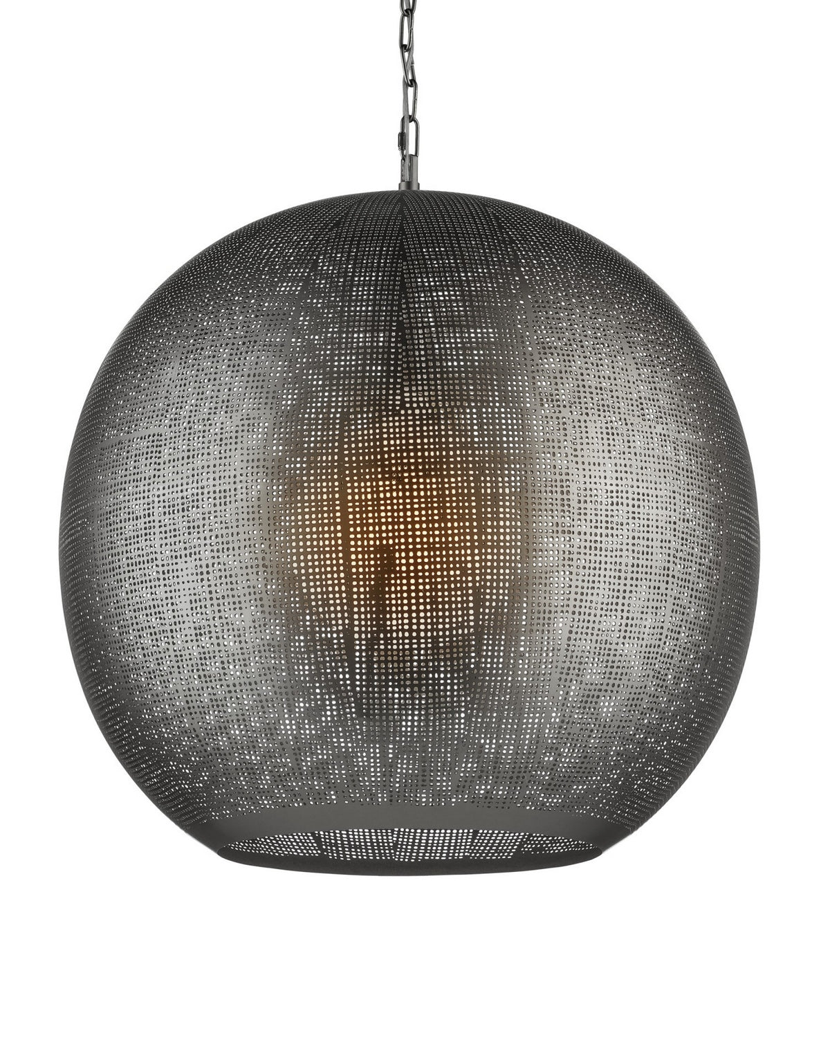 Currey and Company - 9000-1364 - One Light Pendant - Buckram - Black Nickel