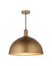 Currey and Company - 9000-1378 - LED Pendant - Cupola - Antique Brass/White