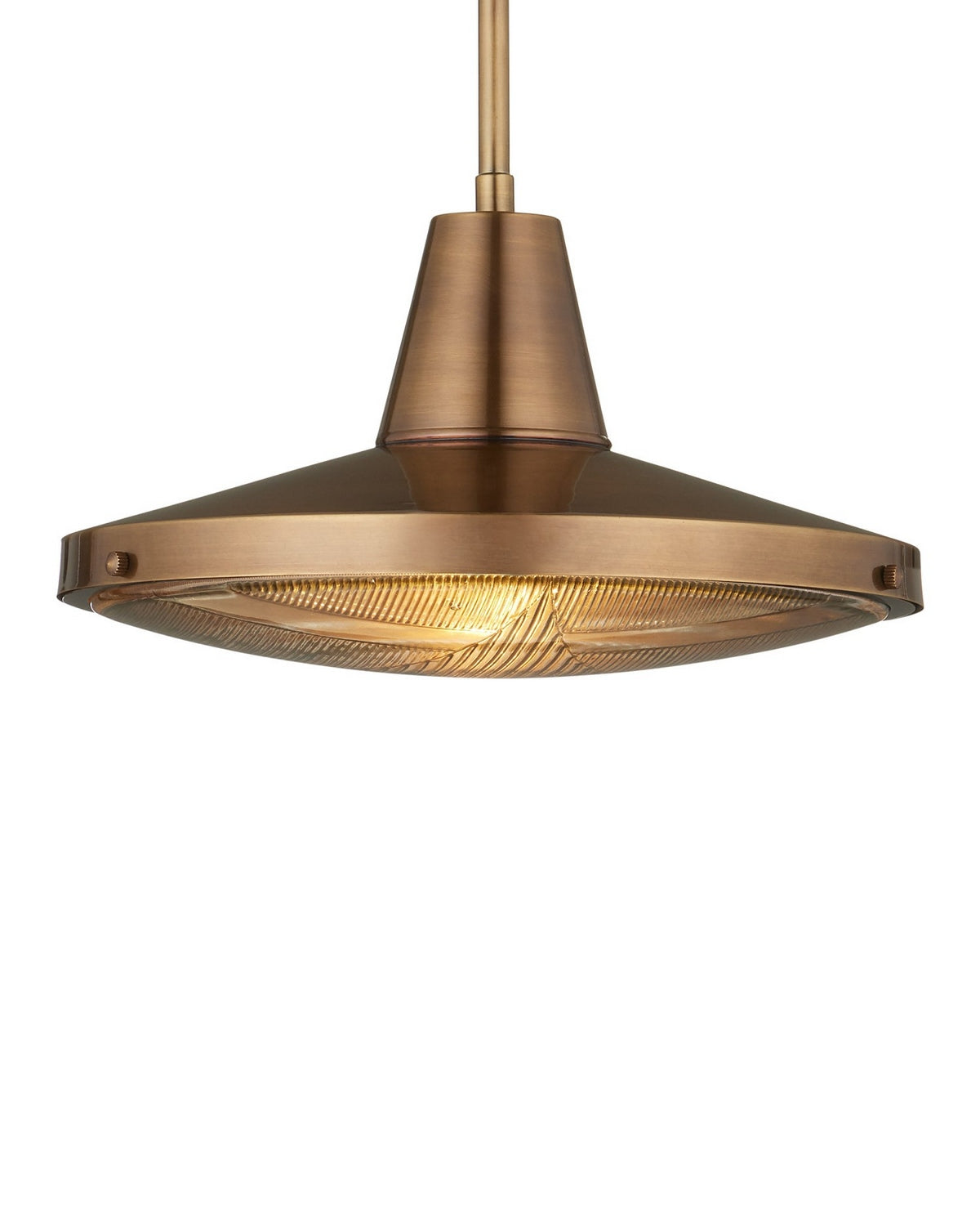 Currey and Company - 9500-0026 - One Light Pendant - Mariner - Antique Brass/Clear
