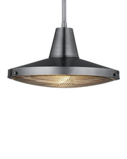 Currey and Company - 9500-0027 - One Light Pendant - Mariner - Antique Silver/Clear