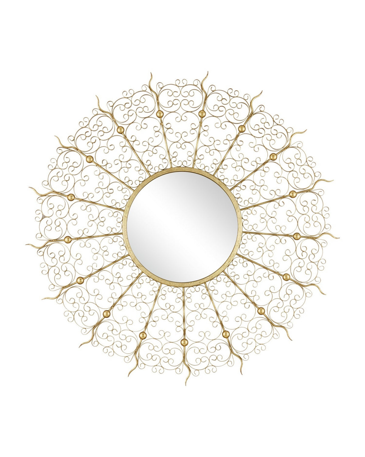 Currey and Company - 1000-0165 - Mirror - Levain - Gold Leaf