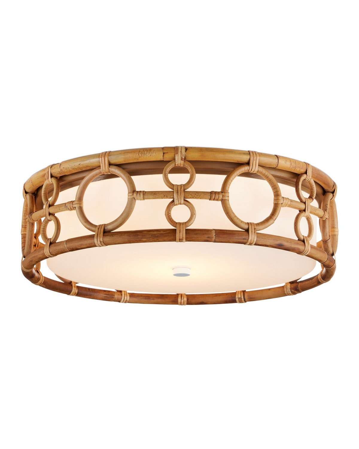 Currey and Company - 9999-0081 - LED Flush Mount - Tegal - Natural/Khaki/White