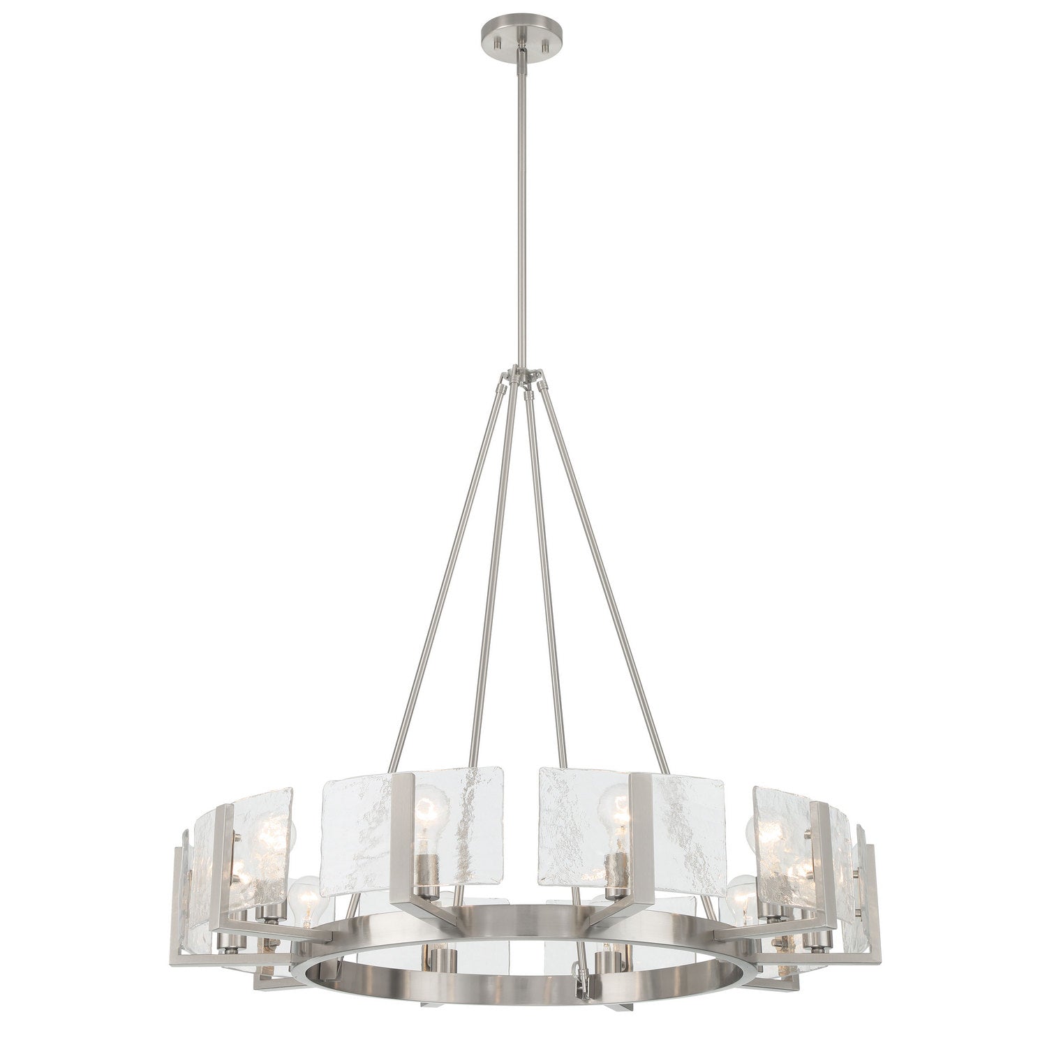 Golden - 3164-10 PW-HWG - Ten Light Chandelier - Aenon - Pewter