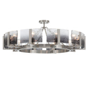 Golden - 3164-10SF PW-SWG - Ten Light Semi-Flush Mount - Aenon - Pewter