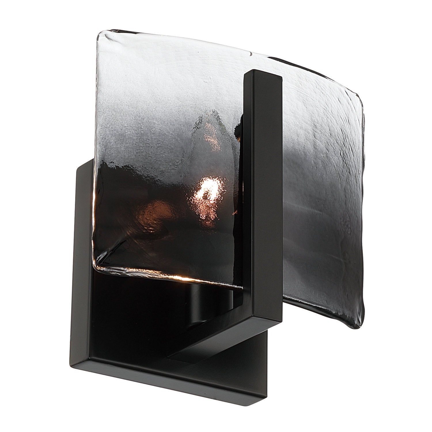 Golden - 3164-1W BLK-SWG - One Light Wall Sconce - Aenon - Matte Black