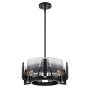 Golden - 3164-3 BLK-SWG - Three Light Chandelier - Aenon - Matte Black