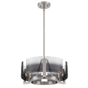 Golden - 3164-3 PW-SWG - Three Light Chandelier - Aenon - Pewter
